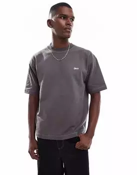 Футболка Pull&Bear STWD угольного цвета