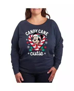 Футболка-пуловер с принтом Disney Candy Cane размера плюс Hybrid Apparel, синий