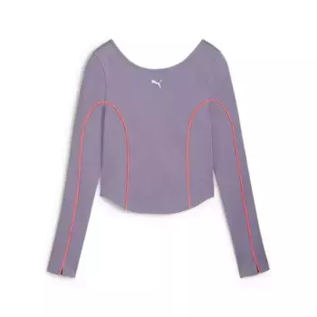 Футболка Puma Cloudspun long sleeve, фиолетовый