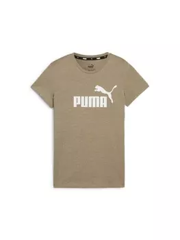 Футболка Puma, цвет puma ess logo heather t-shirt damen