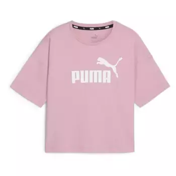 Футболка Puma ESS Cropped Logo, розовый
