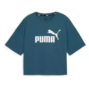 Футболка Puma ESS Cropped Logo, синий