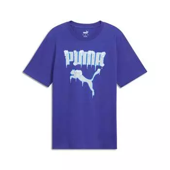Футболка PUMA Men's Graphics Frozen Cat, цвет lapis lazuli