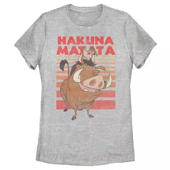 Футболка Пумбаа из мультфильма Дисней «Король Лев» «Акуна Матата» для детей Licensed Character