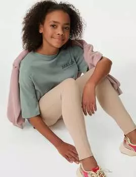 Футболка Pure Cotto Brklyn Marks & Spencer, хаки