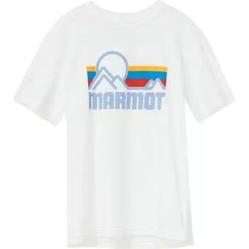 Футболка purview с короткими рукавами – для мальчиков Marmot, белый