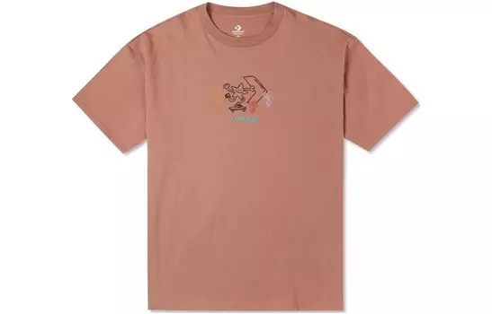 Футболка Pushing Along для мужчин, коричневая, камея Converse, цвет Cameo Brown