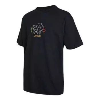 Футболка pushing along t-shirt 'black' Converse, черный
