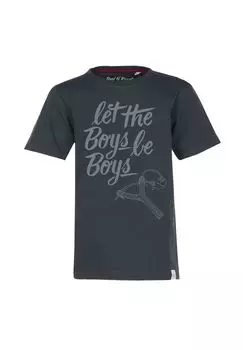Футболка Пусть мальчики будут мальчиками Band of Rascals, серый