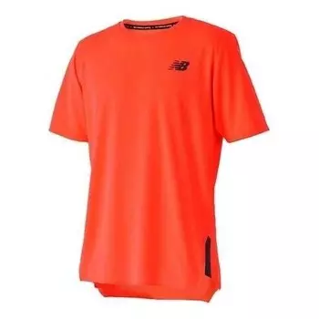 Футболка q speed жаккардовая футболка с коротким рукавом New Balance, оранжевый
