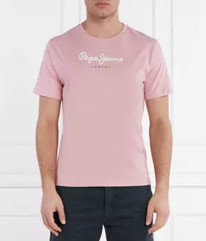 Футболка яйцеклетка Regular fit Pepe Jeans London, розовый
