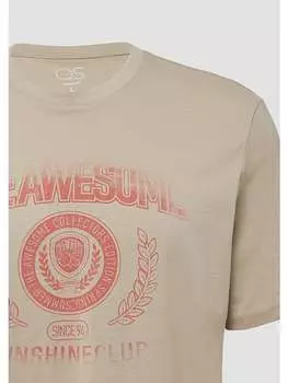 Футболка QS, бежевый