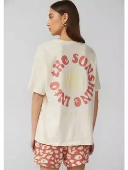 Футболка QS, бежевый