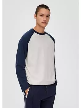 Футболка QS, цвет blau/creme