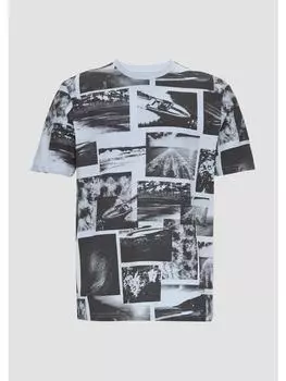 Футболка QS, цвет blau/schwarz