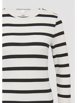 Футболка QS, цвет creme-schwarz