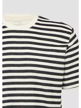 Футболка QS, цвет creme-schwarz