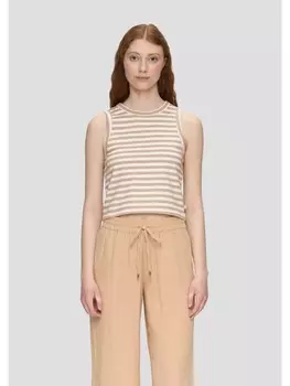 Футболка QS keine rmellnge, бежевый