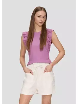 Футболка QS keine rmellnge, фиолетовый