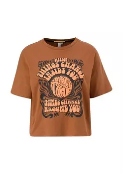 Футболка QS, коричневый