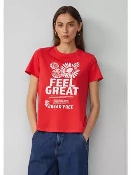 Футболка QS, красный