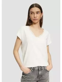 Футболка QS, кремовый