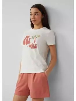 Футболка QS, кремовый