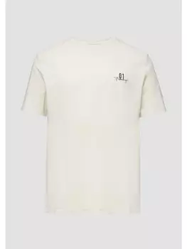 Футболка QS kurzarm, бежевый