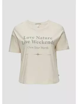 Футболка QS kurzarm, бежевый