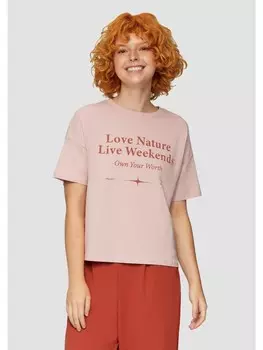 Футболка QS kurzarm, розовый