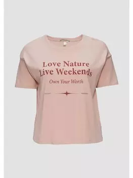 Футболка QS kurzarm, розовый