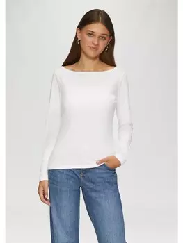 Футболка QS langarm, кремовый