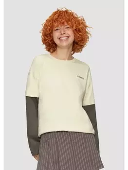 Футболка QS langarm, кремовый