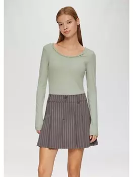 Футболка QS langarm, зеленый