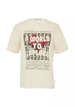 Футболка QS Shirt, экрю