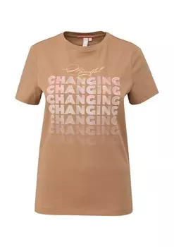 Футболка QS Shirt, светло-коричневый