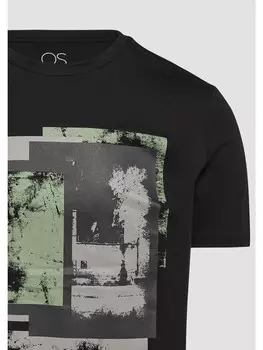 Футболка QS T-Shirt kurzarm, черный