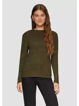 Футболка QS T-Shirt langarm, оливковый