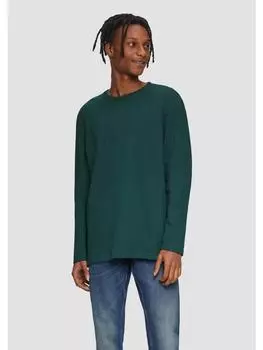 Футболка QS T-Shirt langarm, зеленый