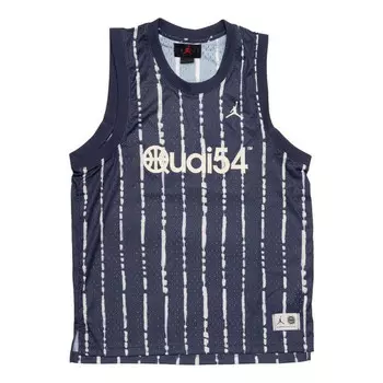 Футболка quai 54 спортивная сетчатая майка Air Jordan, синий