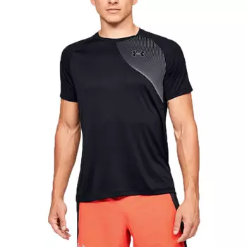 Футболка qualifier iso-chill running t-shirt 'black' Under Armour, черный