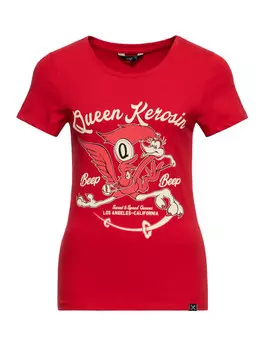 Футболка Queen Kerosin Beep Beep, красный