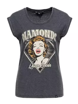 Футболка Queen Kerosin Diamonds, черный