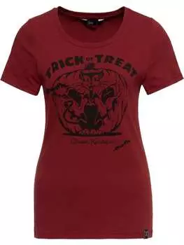 Футболка Queen Kerosin Shirt, коричневый