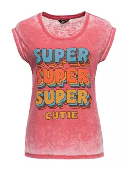 Футболка Queen Kerosin Super Cutie, красный
