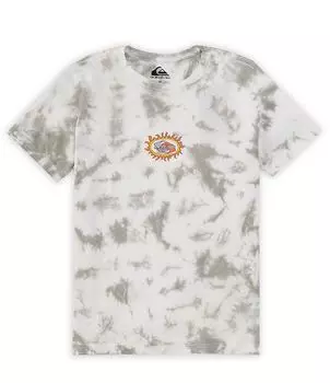 Футболка Quiksilver Big Boys 8–20 с короткими рукавами Anygo Goes, серый