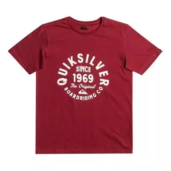 Футболка Quiksilver Circled Script Front, красный