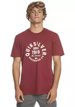 Футболка Quiksilver "CIRCLEDSCRIPTFR TEES RRR0", красный