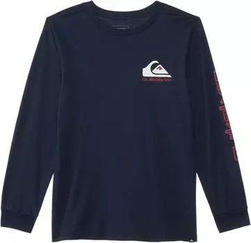Футболка Quiksilver Comp Logo Long Sleeve, цвет Dark Navy