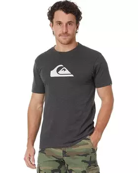 Футболка Quiksilver Comp Logo Short Sleeve Screen Tee, цвет Charcoal Heather